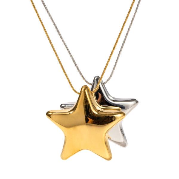 Collar estrella chapado oro 18k - Imagen 6