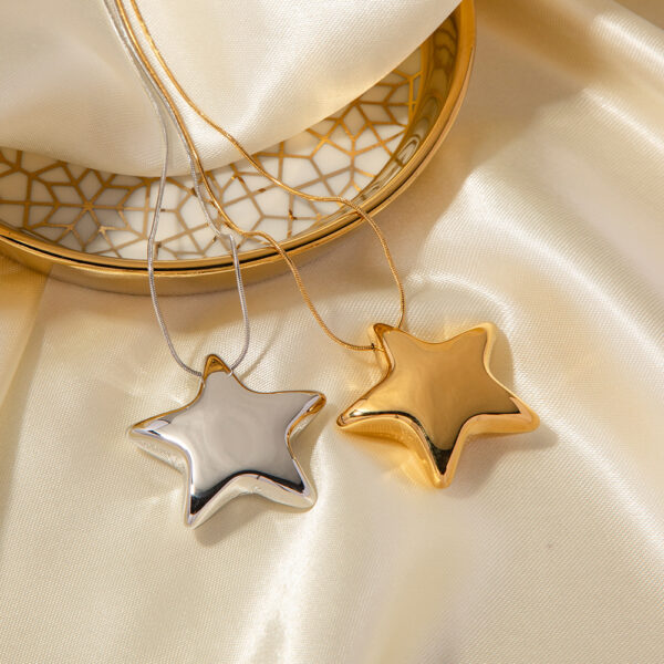 Collar estrella chapado oro 18k - Imagen 7